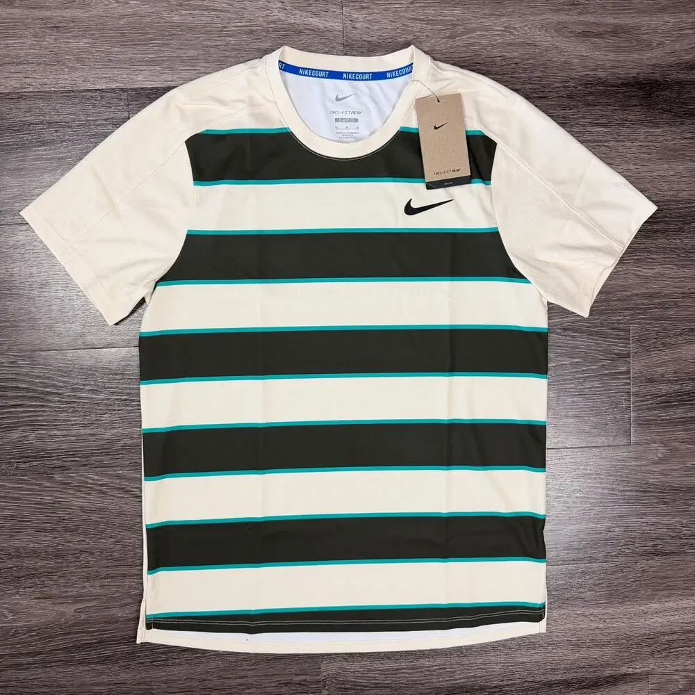 Nike Carlos Alcaraz 2025 Roland Garros French Tennis Shirt FZ6936-110 Size M